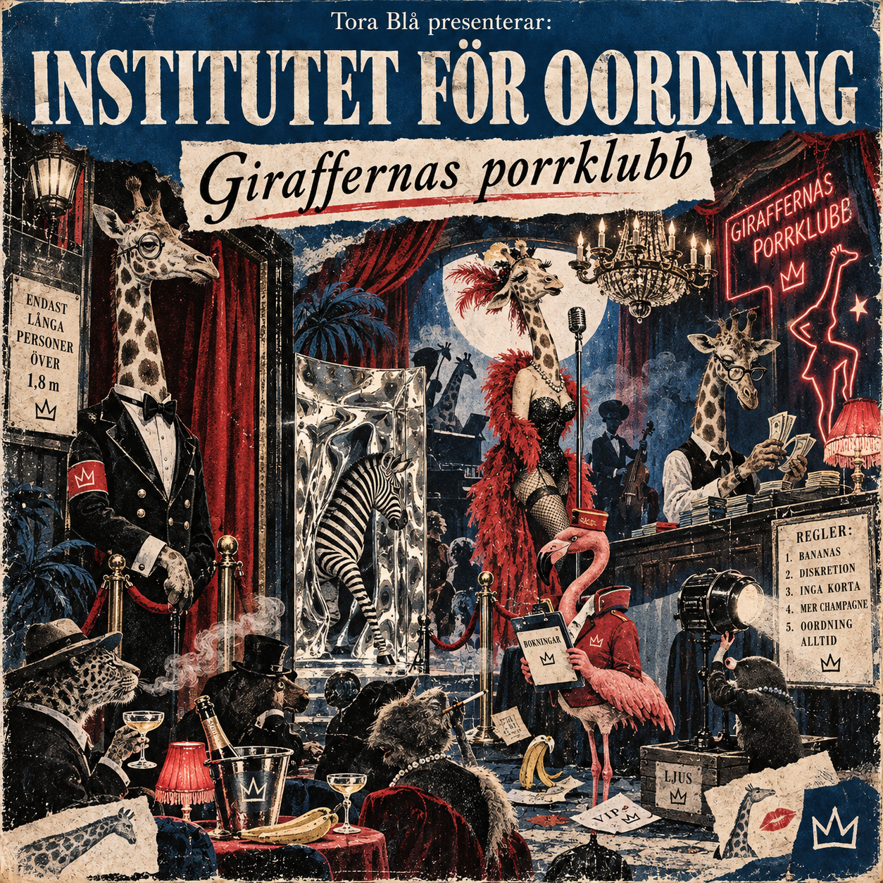 Tora Blå presenterar Institutet för Oordning – Giraffernas porrklubb