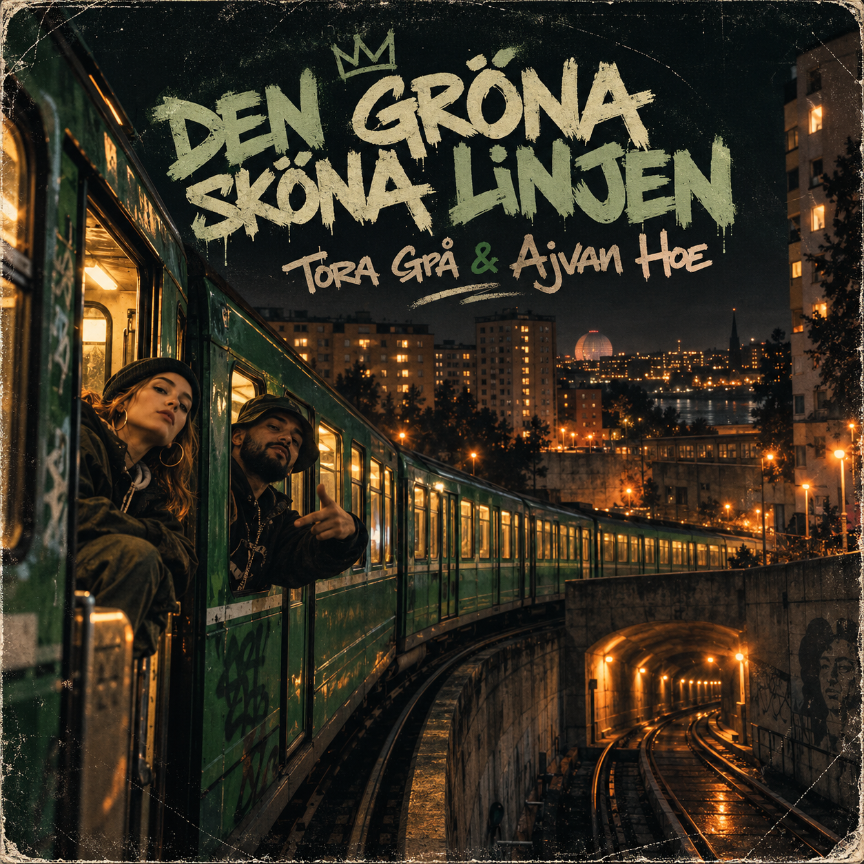Den gröna sköna linjen – omslag